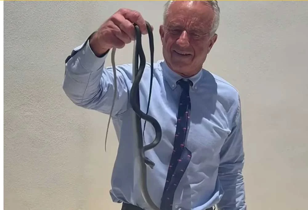 Robert F. Kennedy Jr. Navigates Reptilian Rescue at Dr. Mehmet Oz’s Florida Estate